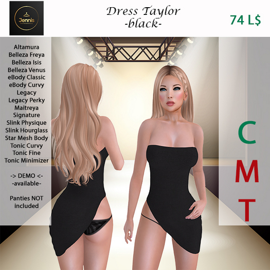 *JMF* Dress Taylor Black