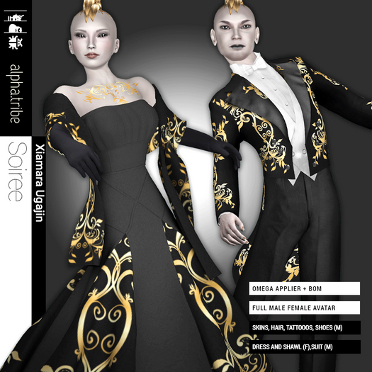 alpha.tribe::: [Soiree 2023] Male Female avatar with omega appliers and BoM