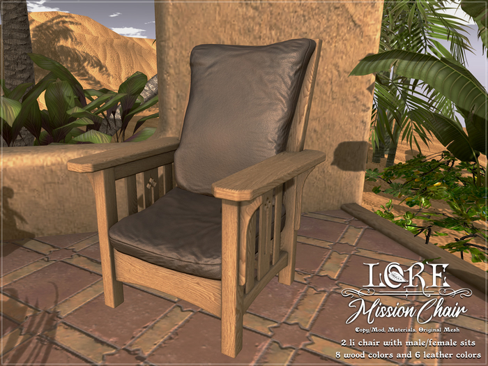 LORE Mission Leather Chair 