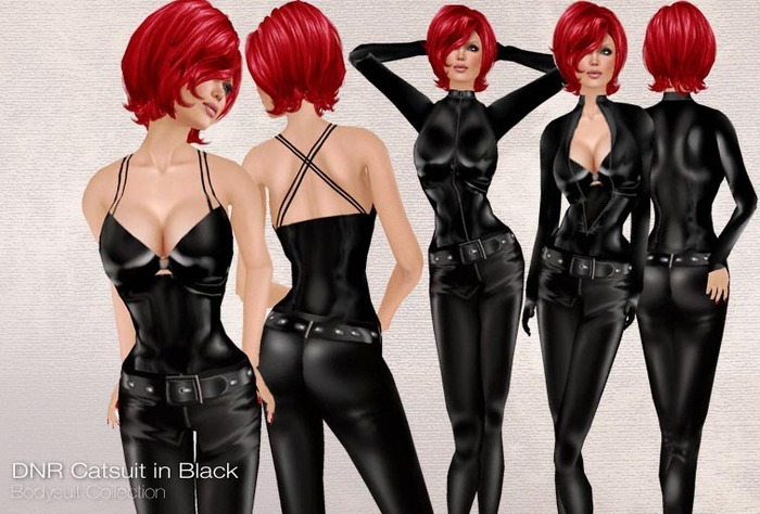 Nicky Ree Catsuits - Black CatSuit Set