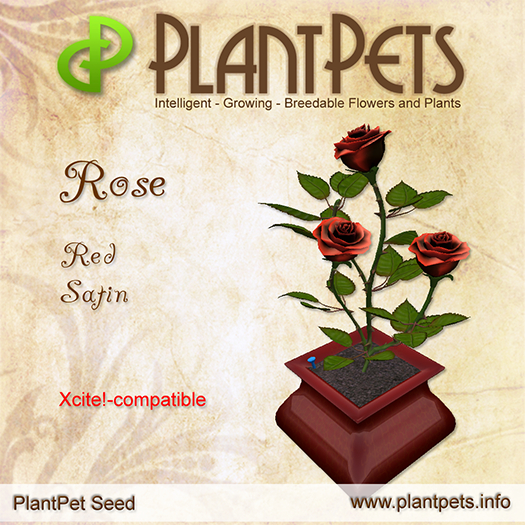 PlantPet Seed [Rose *Red Satin*]