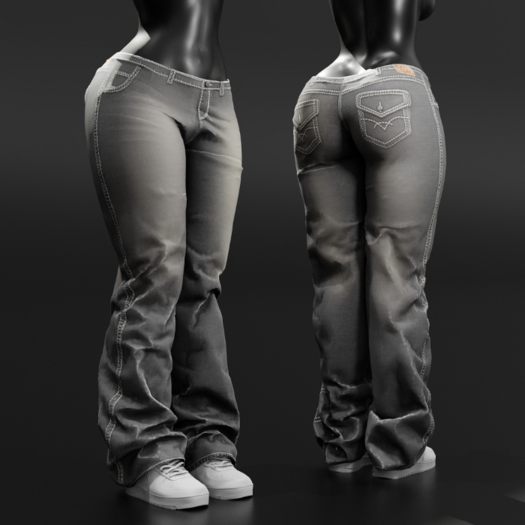 ardor* - western jeans f (dark grey)
