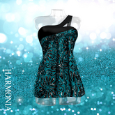 Teal Sequins Dress Reborn