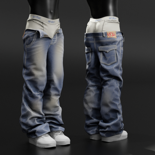 ardor* - western jeans ( medium blue)