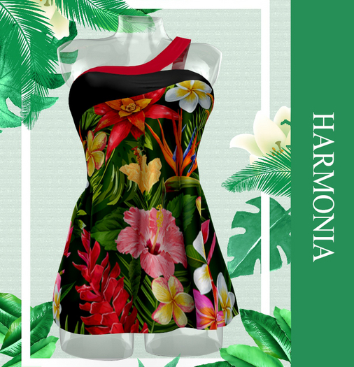 Red Flowers Dress Reborn