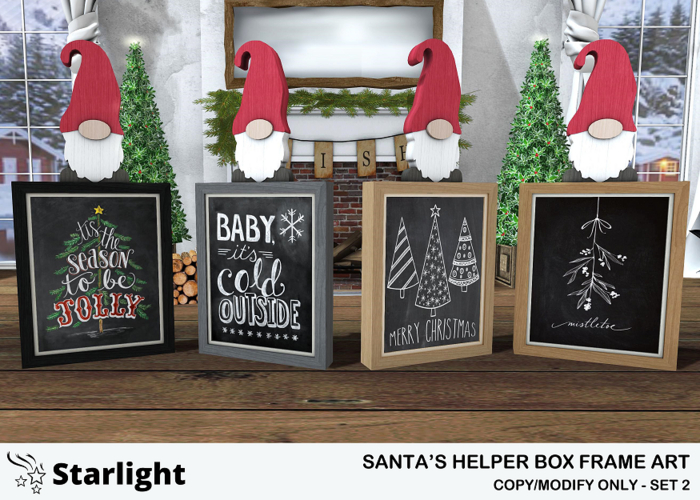 :: SA ::  Santa's Helper - Box Frame Art Fat Pack - Set 2