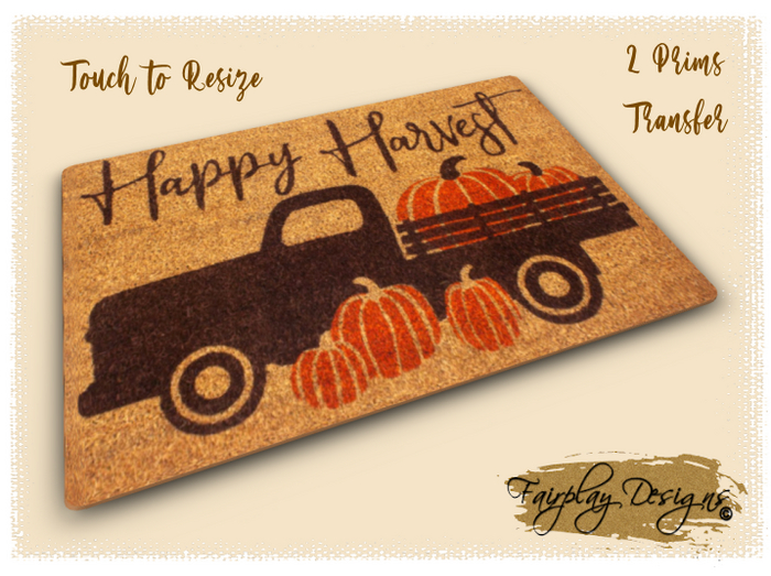 ~Happy Harvest Doormat~ RESIZE