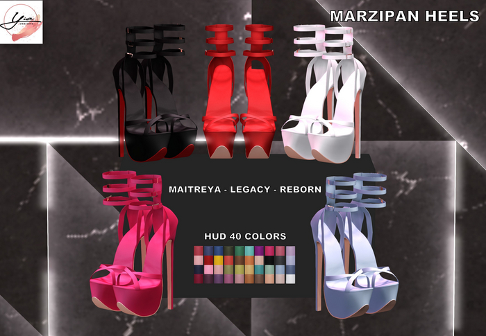 ..YIA.. Marzipan Heels Fatpack