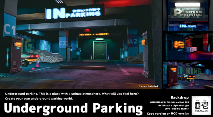 *ZEROICHI* Underground Parking Backdrop 