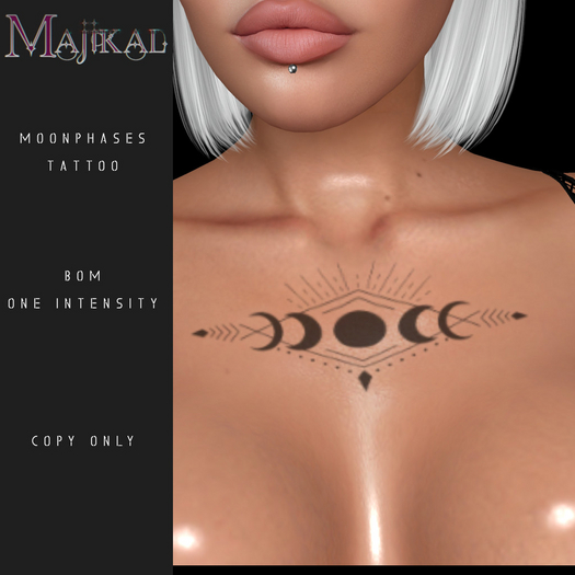 :MAJIKAL: Moon Phases Tattoo 