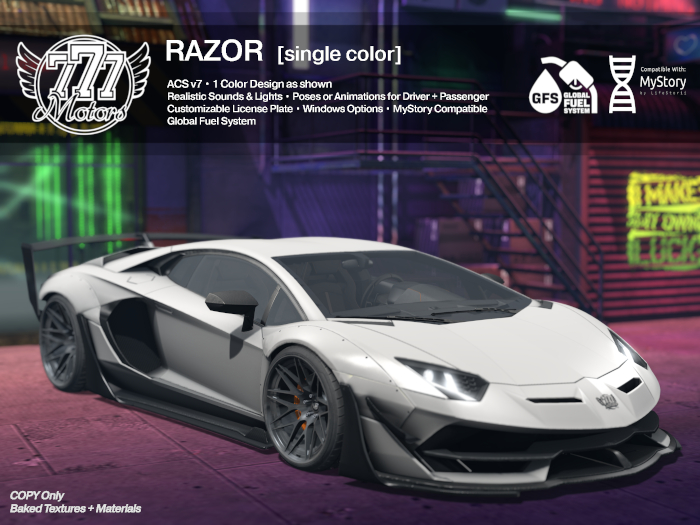 [777] Razor - Ashen White (Add)