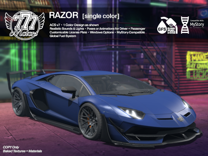 [777] Razor - Admiral Blue (Add)