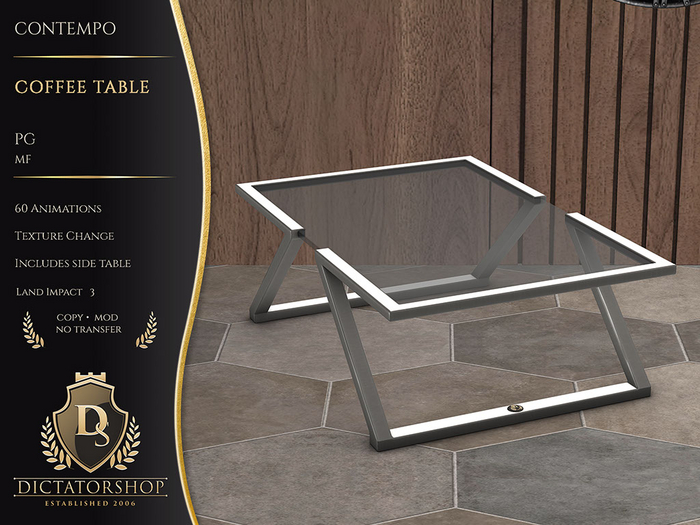 [Ds] Contempo Coffee Table - PG