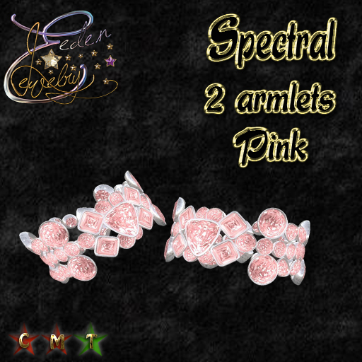 2 ARMLETS  SPECTRAL PINK