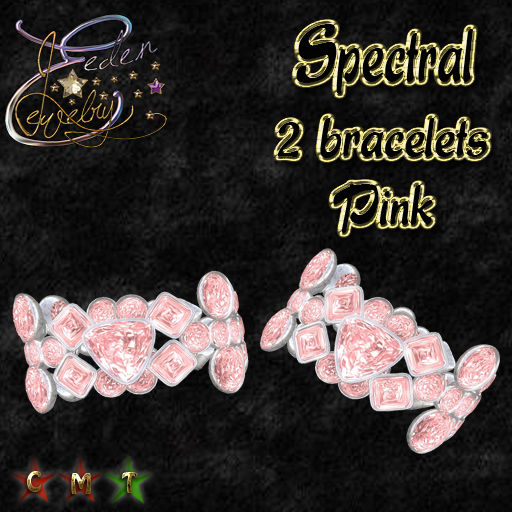 2 BRACELETS  SPECTRAL PINK