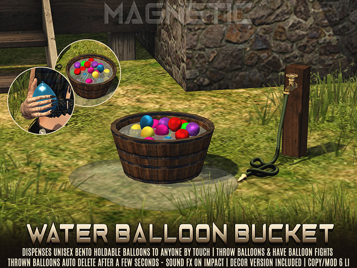 Magnetic - Water Balloon Bucket