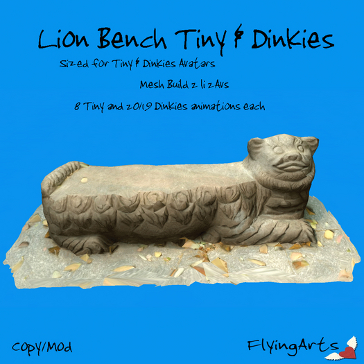 !FA! Lion Bench Tiny Dinkies