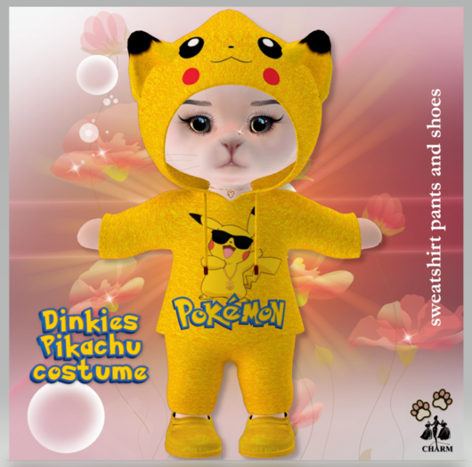 !!!CHARM Dinkies PIkachu Costume