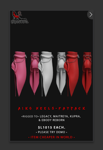 P.D - Aiko Heels - FATPACK {ADD ME}