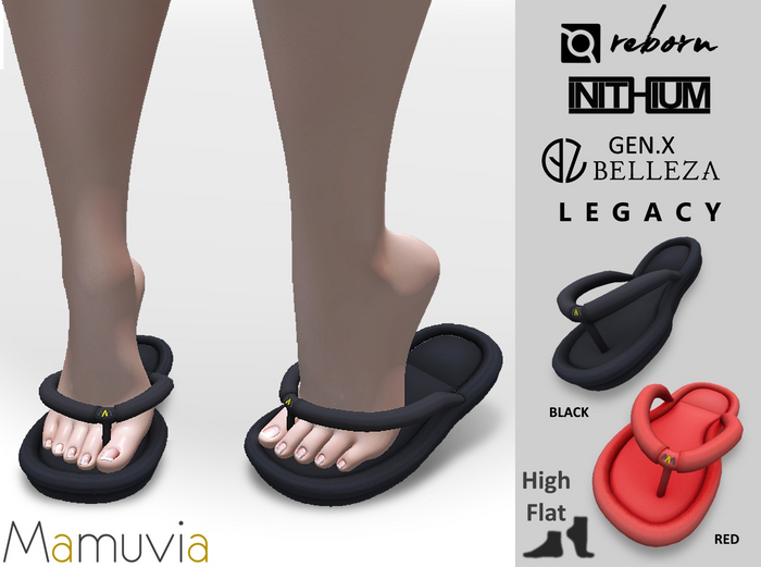 .:MM:.Bojo Slipper Black / Red