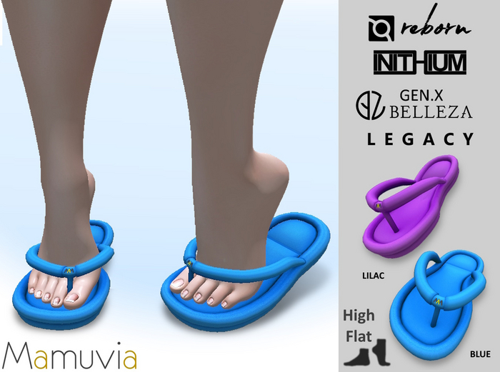 .:MM:.Bojo Slipper Blue / Lilac