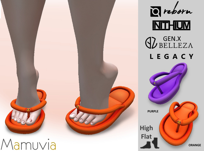 .:MM:.Bojo Slipper Orange / Purple