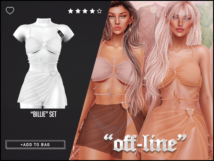 "Off-Line" x "Billie" Set / White