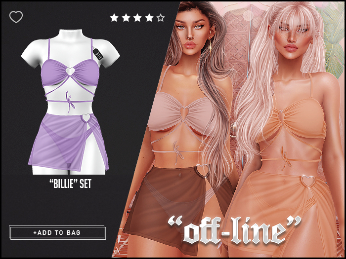 "Off-Line" x "Billie" Set / Thistle