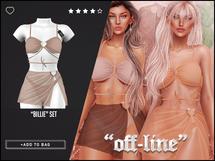 "Off-Line" x "Billie" Set / Nude