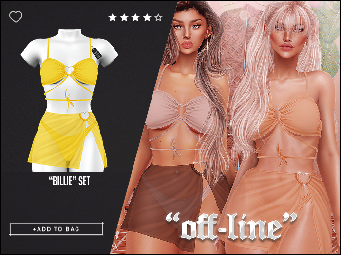 "Off-Line" x "Billie" Set / Lemon