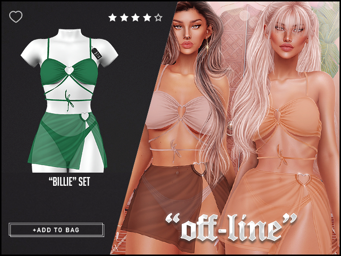 "Off-Line" x "Billie" Set / Emerald