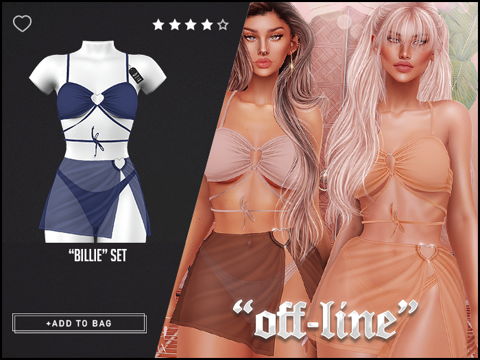 "Off-Line" x "Billie" Set / Cobalt