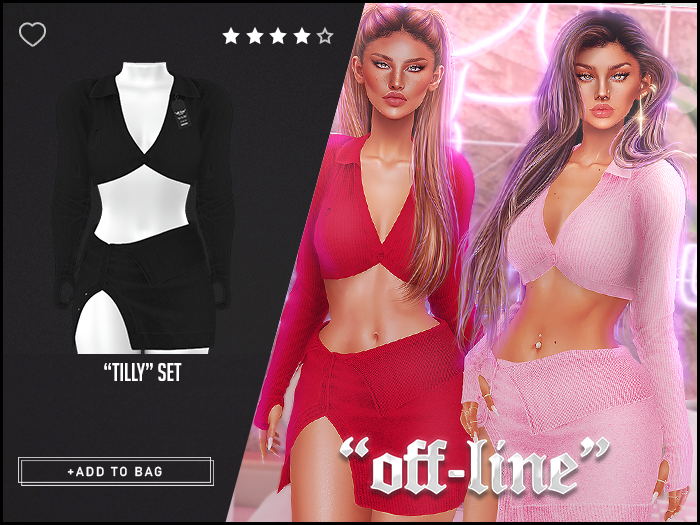 "Off-Line" x "Tilly" Set / Black