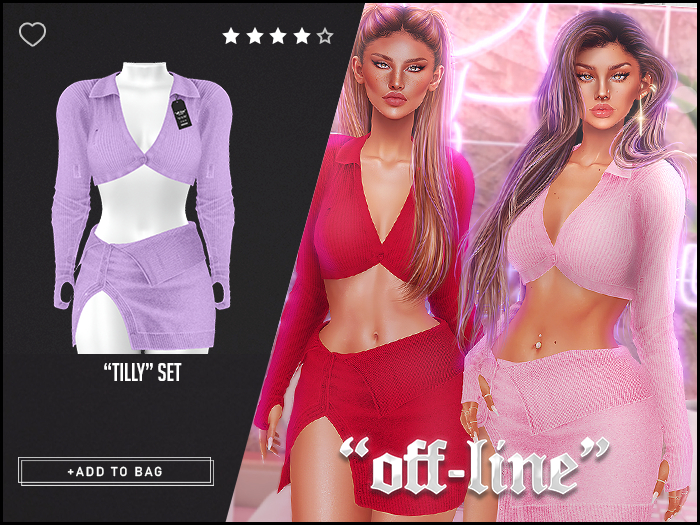 "Off-Line" x "Tilly" Set / Thistle