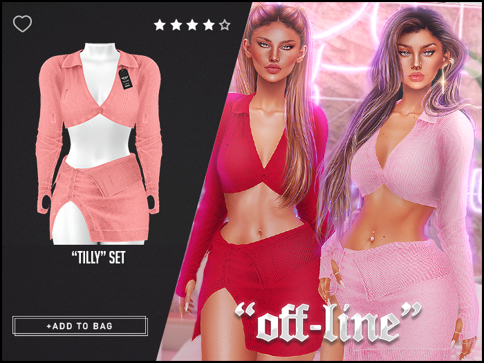 "Off-Line" x "Tilly" Set / Salmon