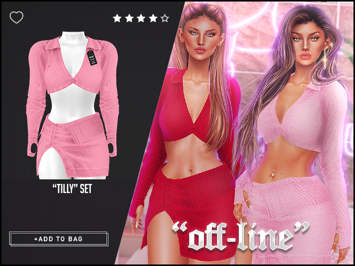 "Off-Line" x "Tilly" Set / Rose