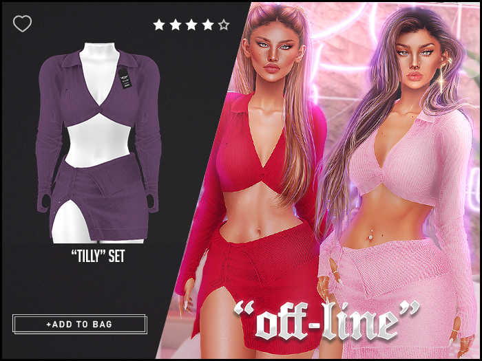 "Off-Line" x "Tilly" Set / Mauve