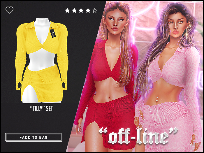 "Off-Line" x "Tilly" Set / Lemon
