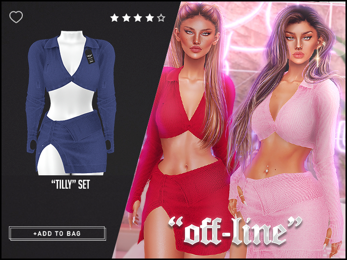 "Off-Line" x "Tilly" Set / Cobalt