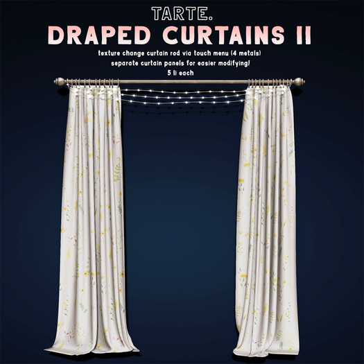 tarte. draped curtain II (wildflowers)