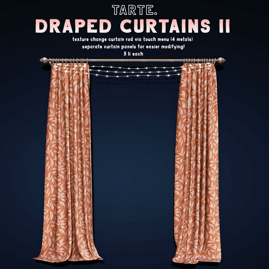 tarte. draped curtain II (sunset)