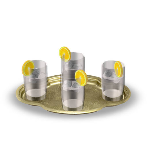 Lemon Water Box Second Life Marketplace - Lemon Water Service Set (BOXED)