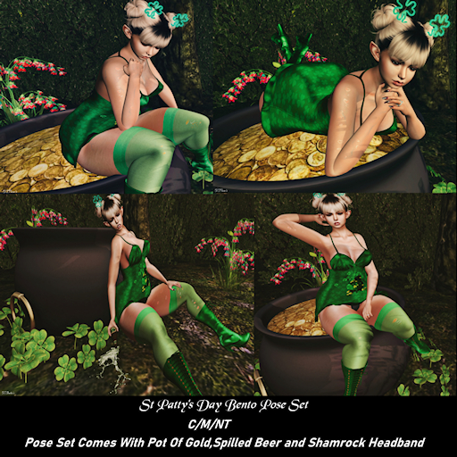 St Patty's Day Pose With Prop's