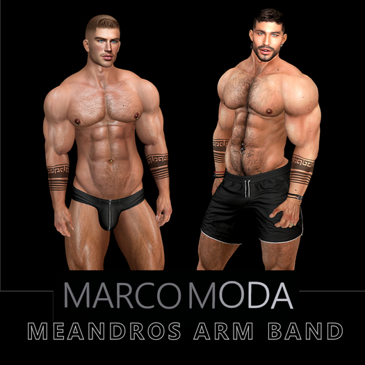 MM MEANDROS ARM BAND TATTOO