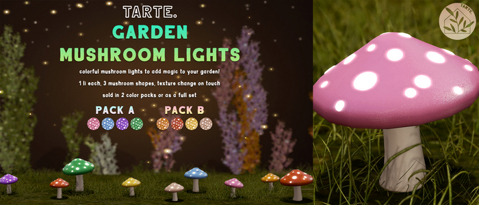tarte. garden mushroom lights - FULL SET