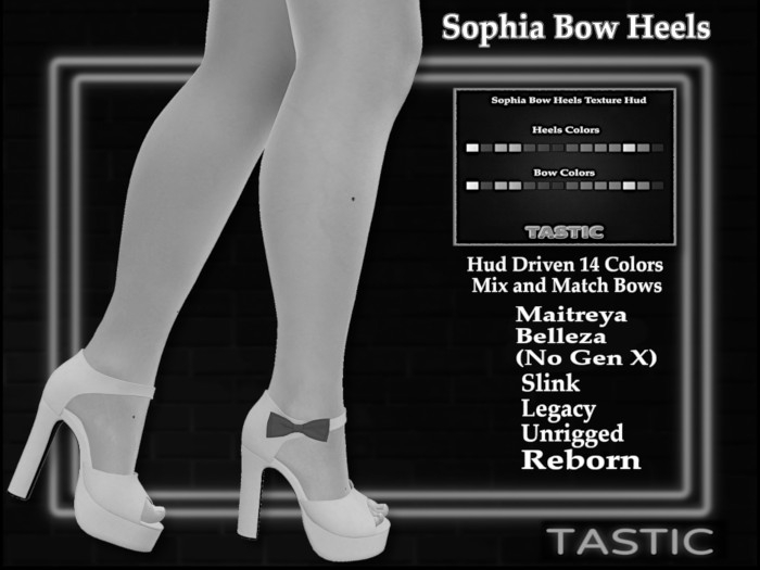 Tastic-Sophia Bow Heels Demo