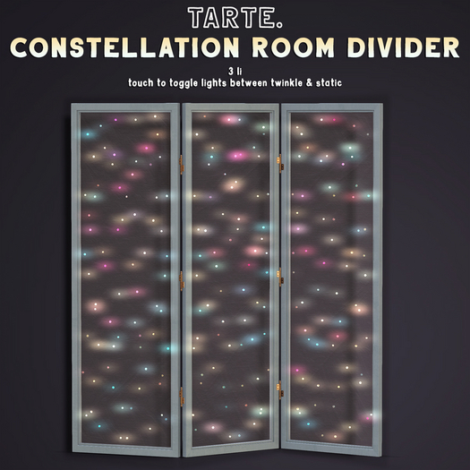 tarte. constellation room divider (blue)