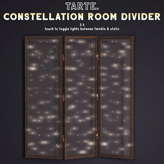 tarte. constellation room divider (walnut)