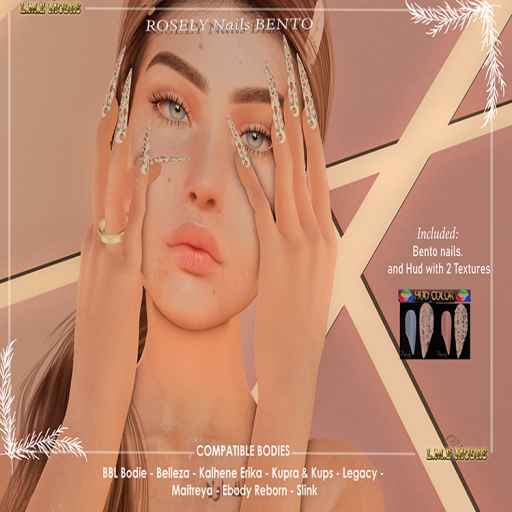 {L.M.E}ROSELY Nails BENTO LONG LIPSTICK#05