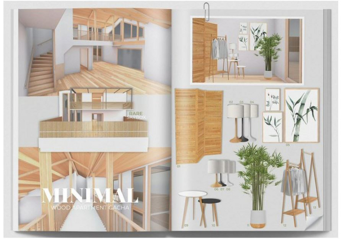 MINIMAL - Wood Apartment Gacha RARE